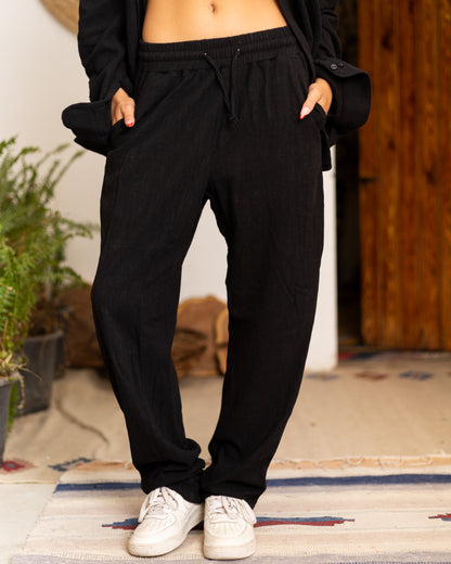 Black Linen Pants