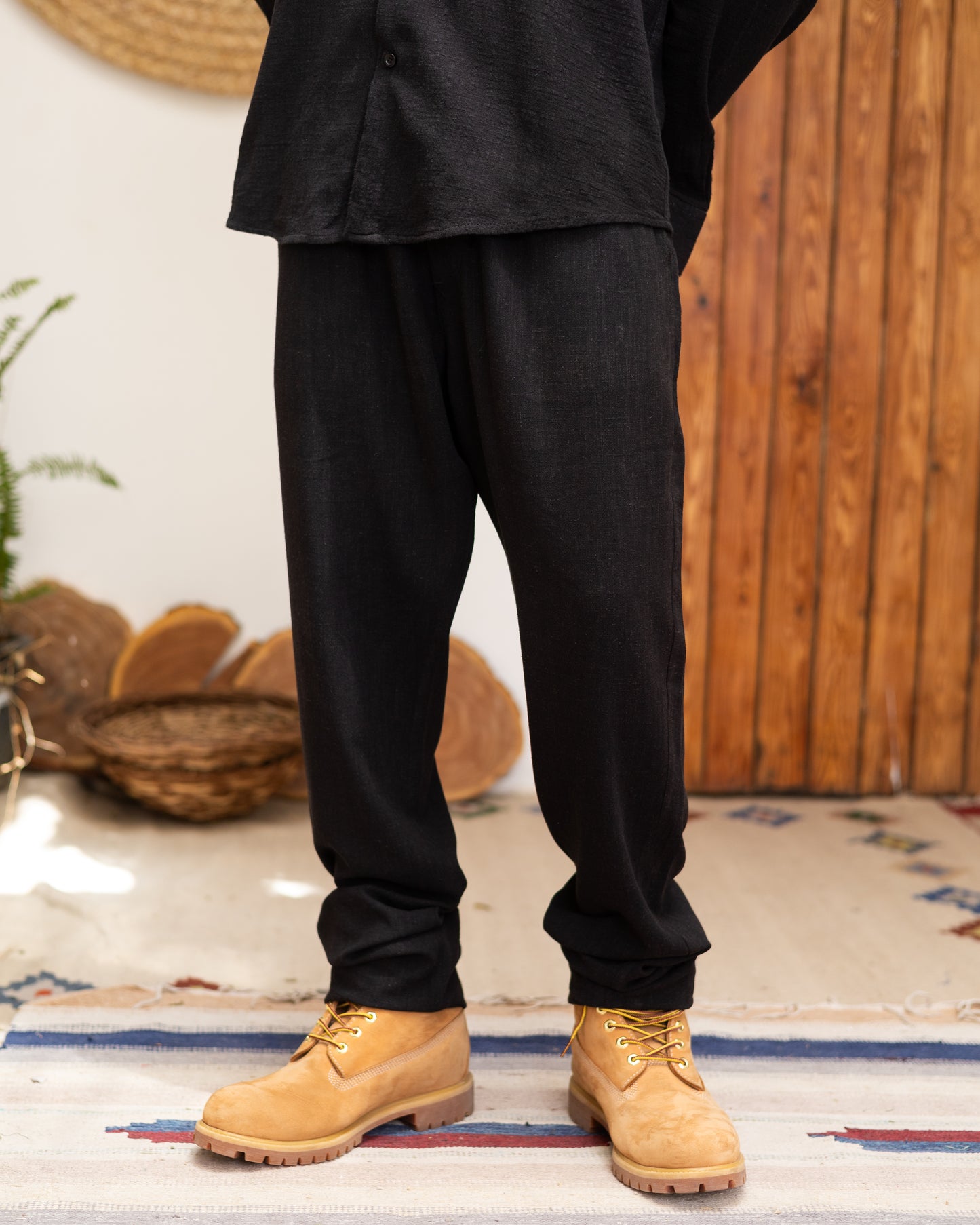 Black Linen Pants