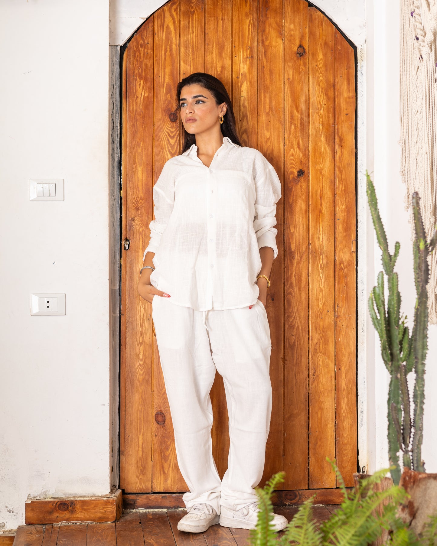 White Linen Pants