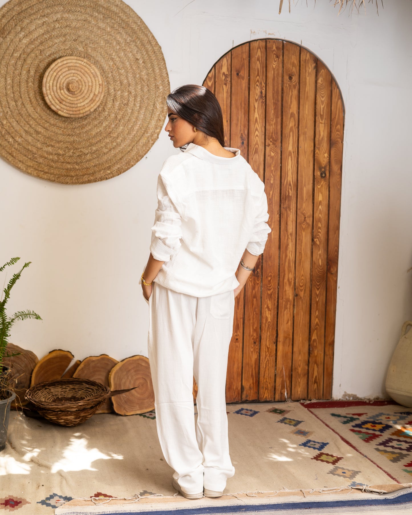 White Linen Pants