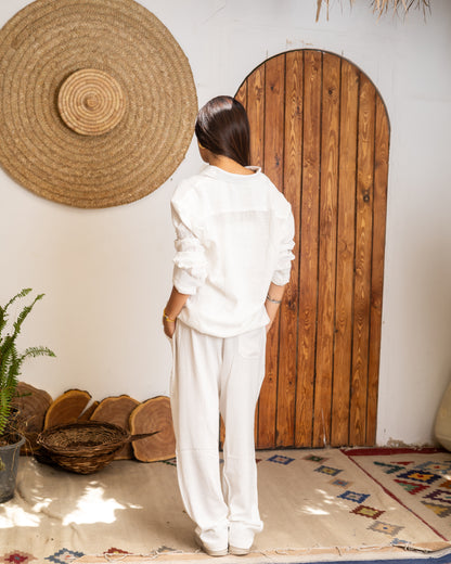 White Linen Shirt