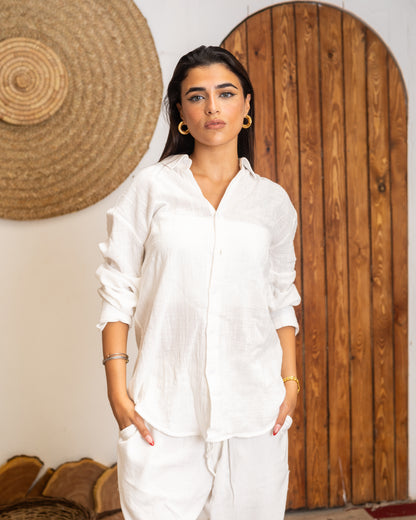 White Linen Shirt