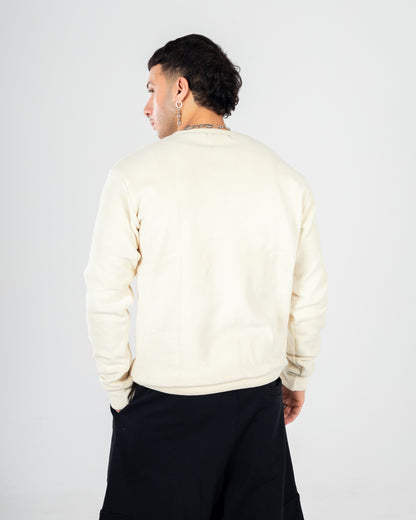 Cream Velvet Crewneck