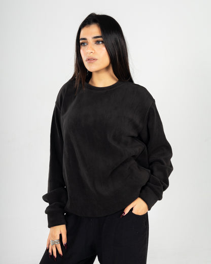 Black Velvet Crewneck